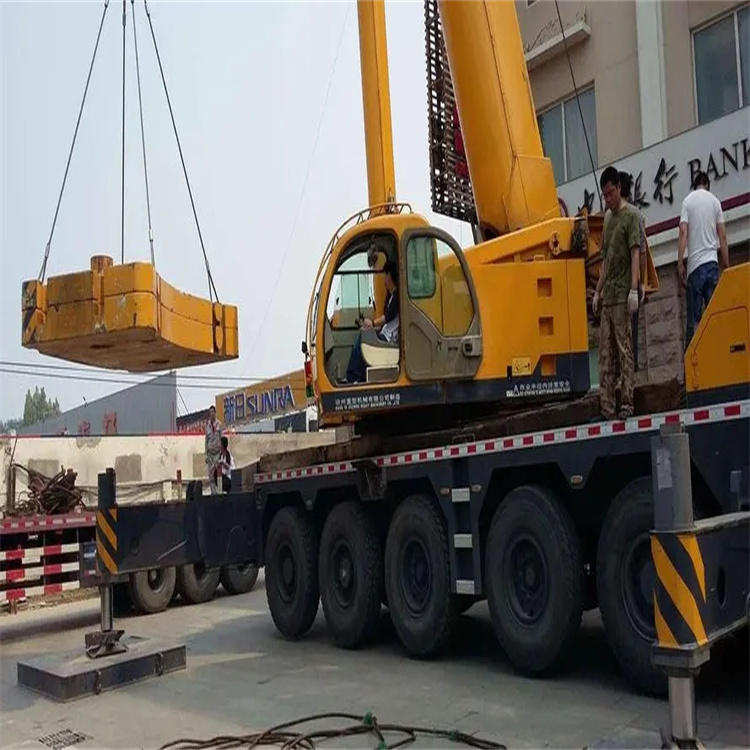 南昌东湖当地吊车出租|机器吊装|75吨|工厂搬迁服务